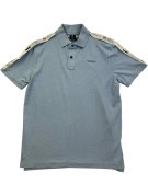 G STAR RAW POLO SHIRT MINIMAL LIGHT BLUE MEN PRE OWNED M