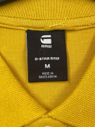 G STAR RAW POLO SHIRT MUSTARD MENS M pre-owned