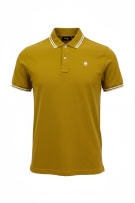 G STAR RAW POLO SHIRT MUSTARD MENS M pre-owned
