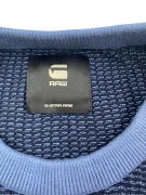 G-STAR RAW Maglia in maglia casual con logo blu da uomo XXL