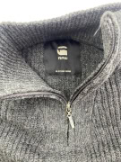 G-STAR RAW Half-Zip Knit Sweater Grey Men's XXL