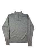 G STAR RAW ΠΛΕΚΤΟ HALF ZIP MINIMAL ΓΚΡΙ ΑΝΤΡΙΚΟ PRE OWNED L