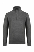 G STAR RAW ΠΛΕΚΤΟ HALF ZIP ΠΟΥΛΟΒΕΡ ΜΕ ΓΙΑΚΑ ΜΕΛΑΝΖΕ ΓΚΡΙ ΑΝΤΡΙΚΟ PRE OWNED XL