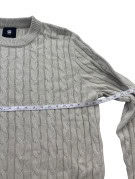 G STAR RAW ΠΛΕΚΤΟ ΠΟΥΛΟΒΕΡ CABLE KNIT BEIGE ΑΝΤΡΙΚΟ PRE OWNED L