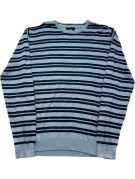 G STAR RAW ΠΛΕΚΤΟ ΠΟΥΛΟΒΕΡ ΡΙΓΕ ΓΑΛΑΖΙΟ NAVY ΑΝΤΡΙΚΟ PRE OWNED L