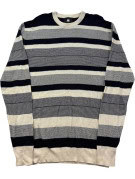 G STAR RAW ΠΛΕΚΤΟ ΠΟΥΛΟΒΕΡ ΡΙΓΕ NAVY ΓΚΡΙ ΚΡΕΜ ΑΝΤΡΙΚΟ PRE OWNED L