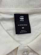 G STAR RAW POLO MINIMAL OFF WHITE UOMO PRE OWNED M