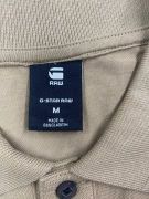 G-STAR RAW POLO SHIRT CASUAL LOGO KHAKI MEN’S M