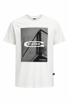 G STAR RAW T SHIRT GRAFICA BIANCA UOMO PRE OWNED XL