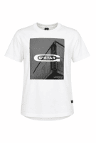 G STAR RAW T SHIRT GRAPHIC ΛΕΥΚΟ ΑΝΤΡΙΚΟ PRE OWNED XL