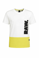 G STAR RAW T SHIRT GRAPHIC ΛΕΥΚΟ ΚΙΤΡΙΝΟ ΑΝΤΡΙΚΟ PRE OWNED XL