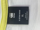 G STAR RAW GRAPHIC T SHIRT WHITE YELLOW MENS PRE OWNED XL