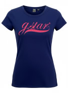 G-Star Raw T-Shirt Logo Μπλε Γυναικείο M