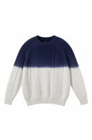 GANT MAGLIONE IN MAGLIA MINIMAL NAVY BIANCO UOMO PRE OWNED L