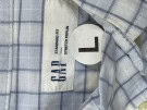 GAP ΠΟΥΚΑΜΙΣΟ CHECKED ΜΠΛΕ ΑΝΔΡΙΚΟ PRE OWNED L