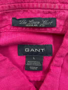 GANT ΠΟΥΚΑΜΙΣΟ ΛΙΝΟ REGULAR FIT MAGENTA ΑΝΔΡΙΚΟ LARGE
