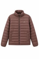 GANT PUFFER JACKET MINIMAL BROWN MEN PRE OWNED L