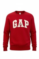 GAP SWEATSHIRT BIG LOGO RED UNISEX XL