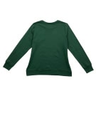 GAP CREWNECK SWEATSHIRT PRINTED LOGO DARK GREEN WOMENS M