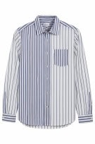 GAP ΠΟΥΚΑΜΙΣΟ ΡΙΓΕ CLASSIC ΛΕΥΚΟ ΜΠΛΕ ΑΝΤΡΙΚΟ PRE OWNED M