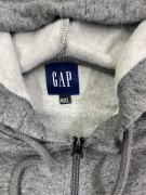GAP ΖΑΚΕΤΑ ΜΕ ΚΟΥΚΟΥΛΑ FLEECE GREY ΑΝΔΡΙΚΗ 4XL