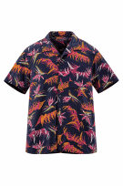GEORGE ΠΟΥΚΑΜΙΣΟ HAWAIIAN PRINT NAVY ΑΝΤΡΙΚΟ PRE OWNED M