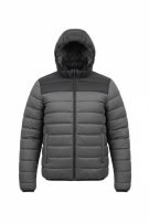 GEOGRAPHICAL NORWAY ΜΠΟΥΦΑΝ PUFFER SPORTSWEAR ΓΚΡΙ ΜΑΥΡΟ ΑΝΤΡΙΚΟ PRE OWNED S
