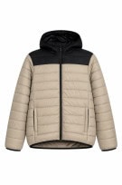 GEOGRAPHICAL NORWAY PUFFER JACKET MINIMAL BEIGE BLACK MEN PRE OWNED S