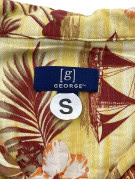 GEORGE ΠΟΥΚΑΜΙΣΟ HAWAIIAN PRINT ΚΙΤΡΙΝΟ ΑΝΤΡΙΚΟ PRE OWNED S