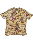 GEORGE ΠΟΥΚΑΜΙΣΟ HAWAIIAN PRINT ΚΙΤΡΙΝΟ ΑΝΤΡΙΚΟ PRE OWNED S