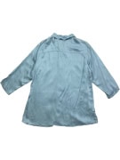 GERRY WEBER Satin Shirt Classic Solid Light Blue Women’s M