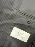 GF FERRÉ Vintage Pinstripe Blazer Black Men's L/XL