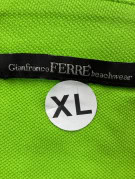GIANFRANCO FERRE BEACHWEAR ΜΑΚΡΥΜΑΝΙΚΟ POLO MINIMAL ΛΑΪΜ ΠΡΑΣΙΝΟ ΑΝΤΡΙΚΟ PRE OWNED XL