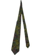 GIANMARCO VENTURI CRAVATTA FLOREALE RETRO VERDE UOMO PRE OWNED