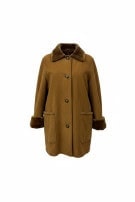 GIL BRET SHEARLING COAT VINTAGE CAMEL WOMENS PRE OWNED XL