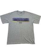 GILDAN GRAPHIC TEE RACING GREY UNISEX PRE OWNED L
