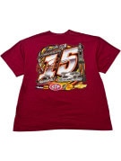 GILDAN GRAPHIC TEE RACING BURGUNDY UNISEX PRE OWNED XXL