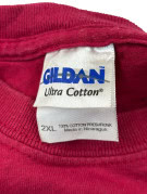GILDAN GRAPHIC TEE RACING BURGUNDY UNISEX PRE OWNED XXL