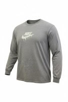 GILDAN LONGSLEEVE GRAPHIC TEE GRIGIO UOMO PRE OWNED XXL