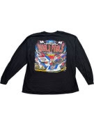GILDAN ΜΑΚΡΥΜΑΝΙΚΟ T SHIRT RACING GRAPHIC ΜΑΥΡΟ UNISEX PRE OWNED XXL
