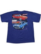 GILDAN T SHIRT GRAPHIC BLU UNISEX PRE OWNED L