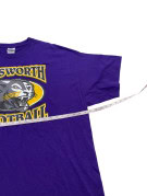 GILDAN GRAPHIC T SHIRT PURPLE MEN PRE OWNED