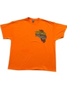 Gildan T-shirt stampata arancione unisex 2XL