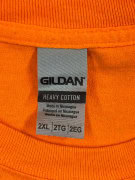 Gildan T-shirt stampata arancione unisex 2XL