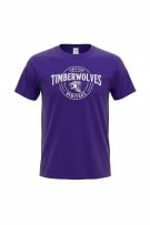 Gildan T-Shirt Timberwolves Big Logo Purple Unisex XL