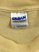 GILDAN T SHIRT VINTAGE 2009 STANLEY CUP CHAMPIONS YELLOW UNISEX MEDIUM pre-owned