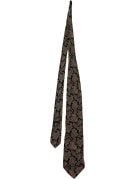 GIORGIO ARMANI TIE CLASSIC PAISLEY NAVY MENS PRE OWNED