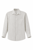 GIORGIO ARMANI SHIRT MINIMAL ECRU MEN PRE OWNED