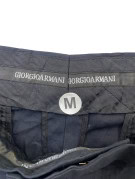 GIORGIO ARMANI ΥΦΑΣΜΑΤΙΝΟ ΠΑΝΤΕΛΟΝΙ CLASSIC ΜΑΥΡΟ ΑΝΤΡΙΚΟ PRE OWNED L