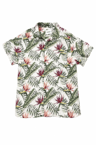 GOODLIFEWOVEN CAMICIA TROPICAL PRINT MULTICOLORE UOMO PRE OWNED S